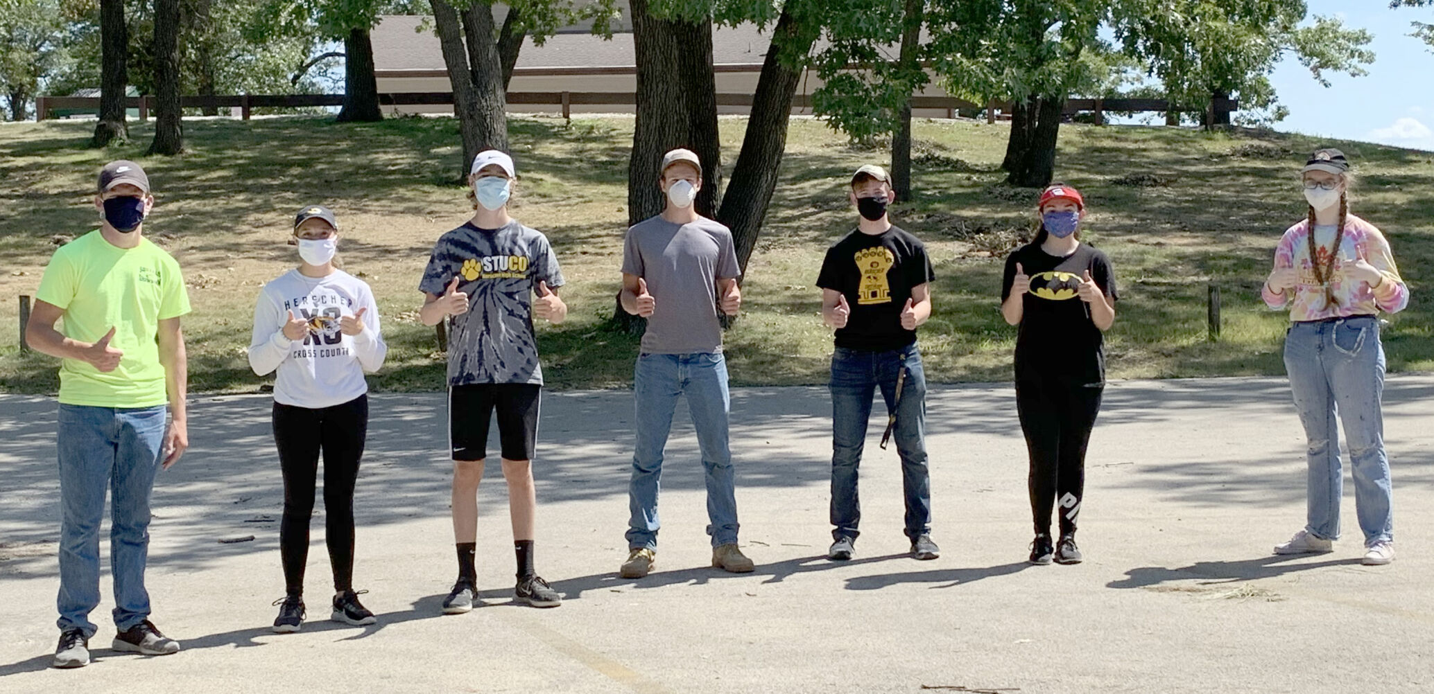 NHS and X-C Team Up to Clean Up Limestone Park